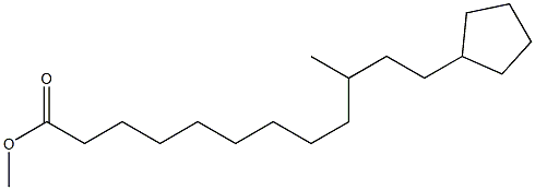 9-(CYCLOPENTYL-2-BUTYL)NONANOICACID,METHYLESTER Struktur