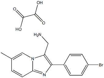 [2-(4-Bromophenyl)-6-methylimidazo[1,2-a]pyridin-3-yl]methylamineoxalicacidsalt Struktur