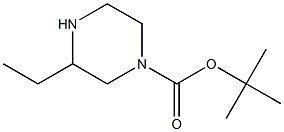 N-Boc-3-ethylpiperazine Struktur