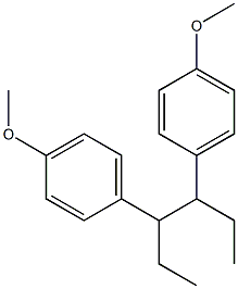 3,4-bis(4-methoxyphenyl)hexane Struktur