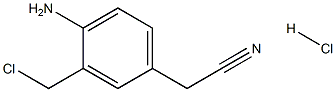 4-Amino-3-chloro-methyl benzeneacetonitrile hydrochloride Struktur