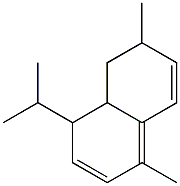 1,6-dimethyl-4-propan-2-yl-4,4a,5,6-tetrahydronaphthalene Struktur