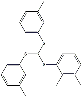 tris(2,3-dimethylphenylthio)methane Struktur