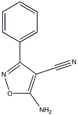 5-Amino-3-phenyl-isoxazole-4-carbonitrile Struktur