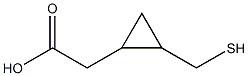 2-[(1-mercaptomethyl)cyclopropane]acetate Struktur
