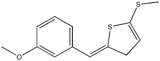 2-(3-Methoxybenzylidene)-5-(methylthio)thiophen- Struktur