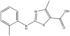 4-Methyl-2-o-tolylamino-thiazole-5-carboxylic acid Struktur