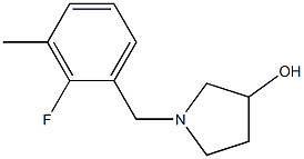 1-(2-fluoro-3-methylbenzyl)pyrrolidin-3-ol Struktur