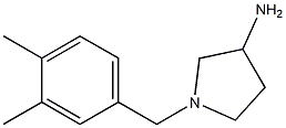 1-(3,4-dimethylbenzyl)pyrrolidin-3-amine Struktur