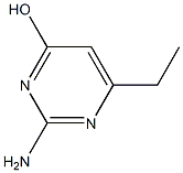 2-amino-6-ethylpyrimidin-4-ol Struktur