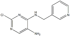 2-chloro-N4-(pyridin-3-ylmethyl)pyrimidine-4,5-diamine Struktur