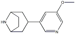 3-(5-methoxypyridin-3-yl)-8-azabicyclo[3.2.1]octane Struktur