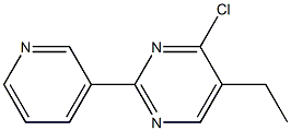 4-chloro-5-ethyl-2-pyridin-3-ylpyrimidine Struktur