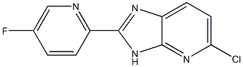 5-chloro-2-(5-fluoropyridin-2-yl)-3H-imidazo[4,5-b]pyridine Struktur