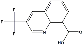 3-Trifluoromethyl-8-quinolinecarboxylic acid Struktur