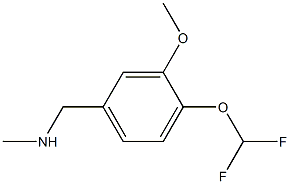 N-[4-(DIFLUOROMETHOXY)-3-METHOXYBENZYL]-N-METHYLAMINE Struktur