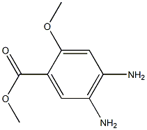 methyl 4,5-diamino-2- methoxybenzoate Struktur