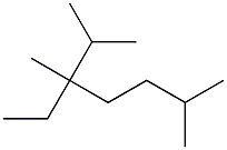 2,3,6-trimethyl-3-ethylheptane Struktur