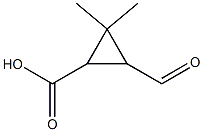 2,2-DIMETHYL-3-FORMYLCYCLOPROPANE CARBOXYLIC ACID Struktur