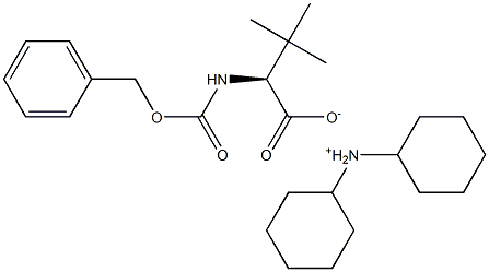 N-BENZYLOXYCARBONYL-L-TERT-LEUCINE-DICYCLOHEXLAMINE SALT Struktur