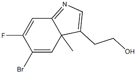 5-BROMO-4-FLUORO-7-METHYLTRYPTOPHOL Struktur