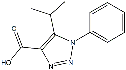 5-Isopropyl-1-phenyl-1H-[1,	2,	3]triazole-4-carboxylic	acid Struktur