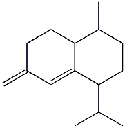 1-methyl-6-methylidene-4-propan-2-yl-2,3,4,7,8,8a-hexahydro-1H-naphthalene Struktur