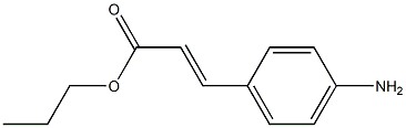 N-PROPYL 4-AMINOCINNAMATE Struktur