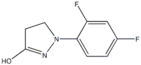 1-(2,4-DIFLUOROPHENYL)-3-HYDROXY-4,5-DIHYDRO-1H-PYRAZOLE Struktur