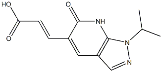 3-(1-ISOPROPYL-6-OXO-6,7-DIHYDRO-1H-PYRAZOLO[3,4-B]PYRIDIN-5-YL)ACRYLIC ACID Struktur