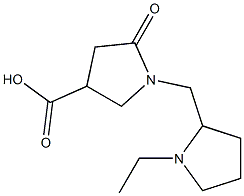 1-[(1-ETHYLPYRROLIDIN-2-YL)METHYL]-5-OXOPYRROLIDINE-3-CARBOXYLIC ACID Struktur