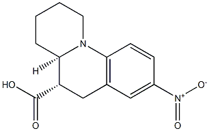 (4AR,5S)-8-NITRO-2,3,4,4A,5,6-HEXAHYDRO-1H-PYRIDO[1,2-A]QUINOLINE-5-CARBOXYLIC ACID Struktur