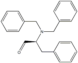 (S)-2-(N,N-DIBENZYLAMINO)-3-PHENYLPROPANAL Struktur