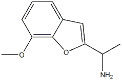 1-(7-METHOXY-1-BENZOFURAN-2-YL)ETHANAMINE Struktur