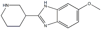 6-METHOXY-2-PIPERIDIN-3-YL-1H-BENZIMIDAZOLE Struktur