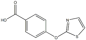 4-(2-THIAZOLYLOXY)BENZOIC ACID, 95+% Struktur