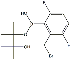 2,5-DIFLUORO-6-(BROMOMETHYL)PHENYL BORONIC ACID PINACOL ESTER Struktur