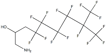 1-Amino-4,4,5,5,6,6,7,7,8,9,9,9-dodecafluoro-8-trifluoromethyl-nonan-2-ol Struktur