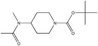 1-BOC-4-(N-METHYLACETAMIDO)PIPERIDINE Struktur