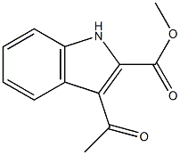 METHYL 3-ACETYL-1H-INDOLE-2-CARBOXYLATE Struktur