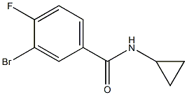 3-Bromo-N-cyclopropyl-4-fluorobenzamide Struktur