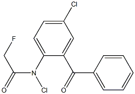 2-(CHLOROACETYLAMINO)-5-CHLORO-2''-FLUORO-BENZOPHENONE Struktur