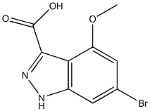 6-BROMO-4-METHOXYINDAZOLE-3-CARBOXYLIC ACID Struktur