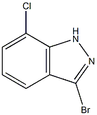 3-BROMO-7-CHLOROINDAZOLE Struktur