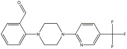 2-{4-(5-(TRIFLUOROMETHYL)PYRIDIN-2-YL)PIPERAZINO}BENZALDEHYDE Struktur