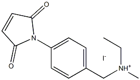 4-(N-MALEIMIDO)BENZYL-ALPHA-TRIMETHYLAMMONIUM IODIDE Struktur