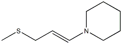 N-(3-METHYLTHIOPROPENYL)PIPERIDINE Struktur