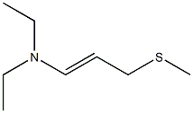 N-(3-METHYLTHIOPROPENYL)DIETHYLAMINE Struktur