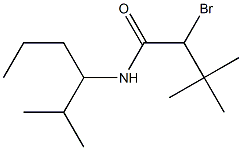 2-BROMO-3,3-DIMETHYL-N-(2,5-DIMETHYLPENT-3-YL)-N-BUTYRAMIDE Struktur