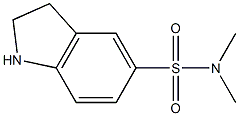 2,3-DIHYDRO-N, N-DIMETHYL-5-INDOLESULFONAMIDE Struktur